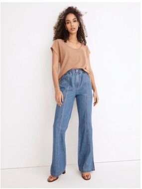 NWT - Madewell Denim Pull On Flare Jeans